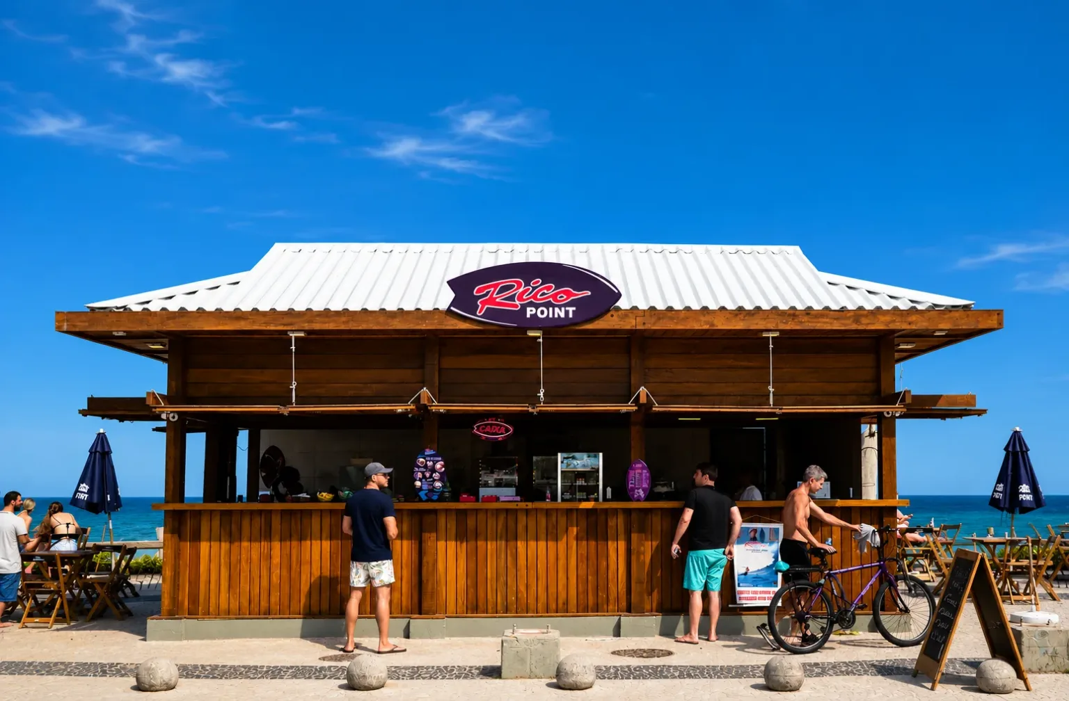 Quiosque Rico Point na Praia da Macumba